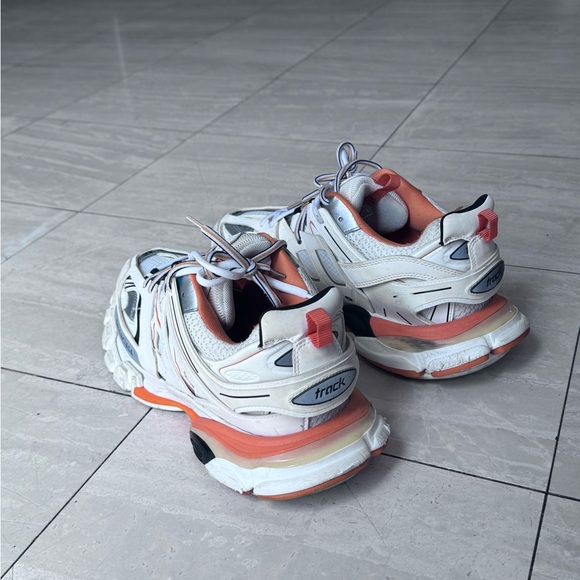 BALENCIAGA TRACK RUNNER ORANGE & WHITE - Picture 5 of 6